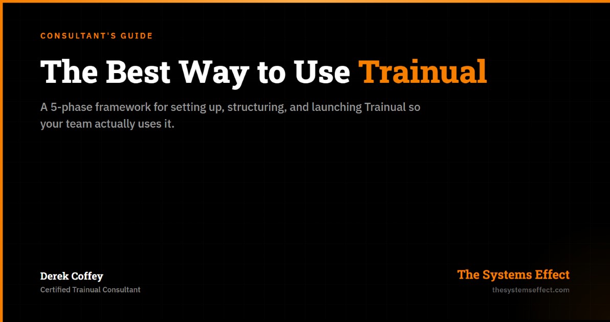 Best Way To Use Trainual
